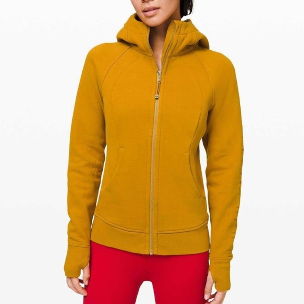 Lululemon Scuba Women's 4 Gold Lunar New Year Hoodie Zip Up Jacket Casual Gym - Picture 1 of 7